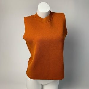 Eileen Fisher Sleeveless BusinessTop Orange Medium
